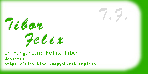 tibor felix business card